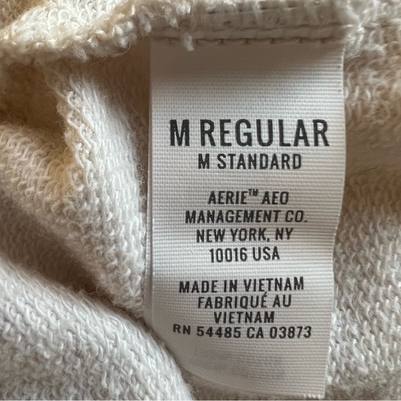 Aerie joggers cropped cream color medium size - Picture 6 of 13